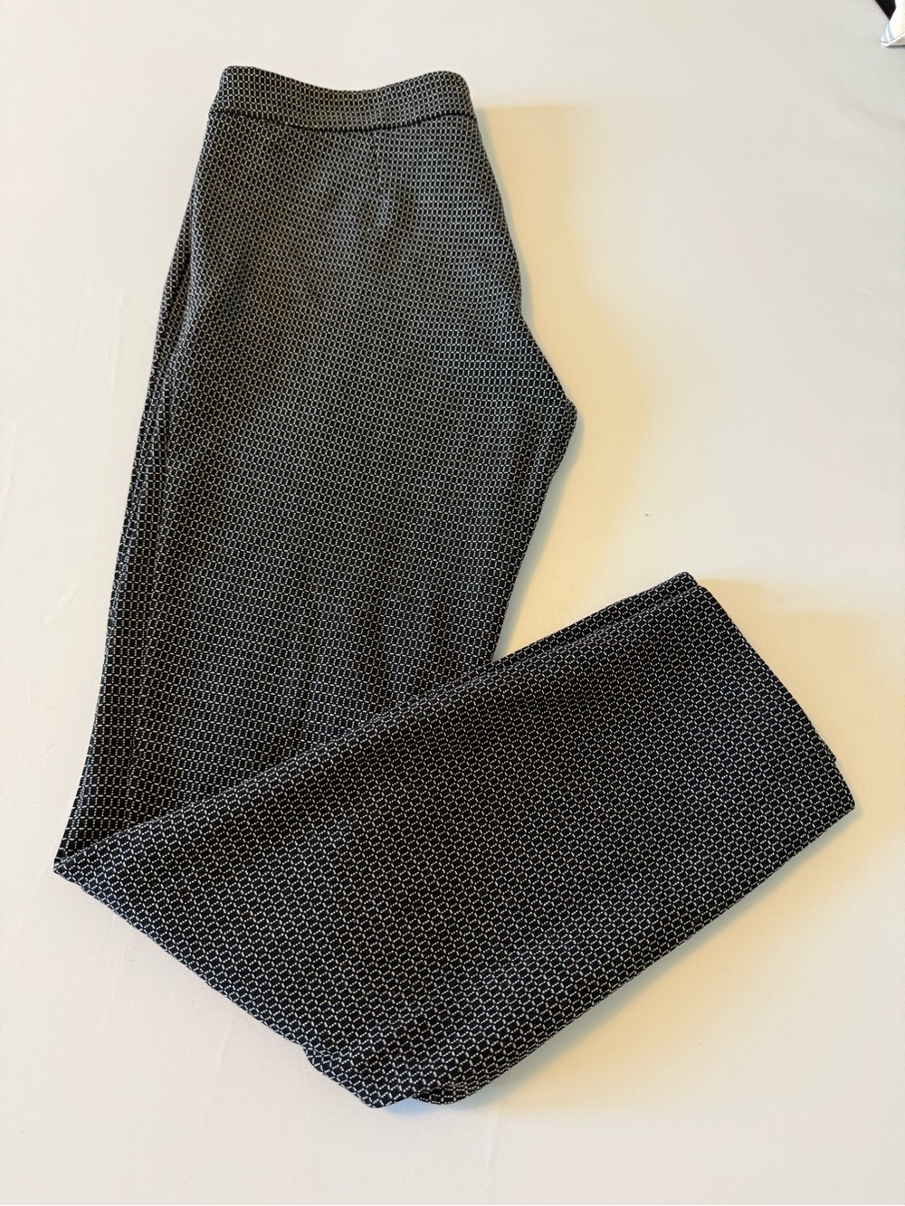 mercer & madison Black and White Straight Leg Dress Pants